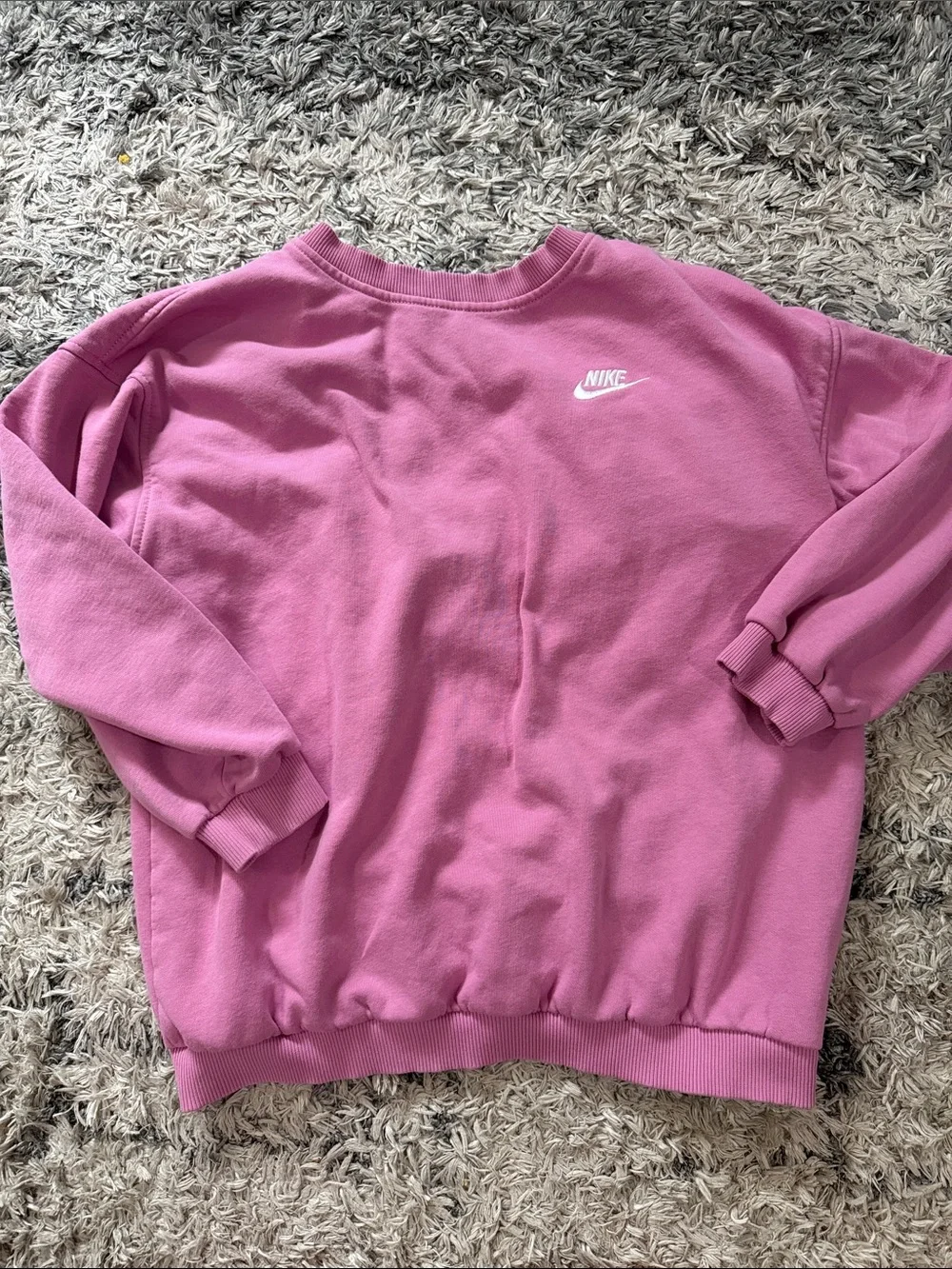 Pink Nike Crew Neck Sweater YL